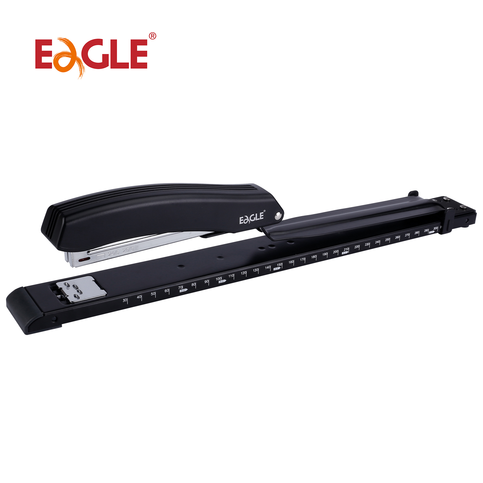 Stapler Heavy Duty - 눈금자 및 조정 가능한 용지 가이드,