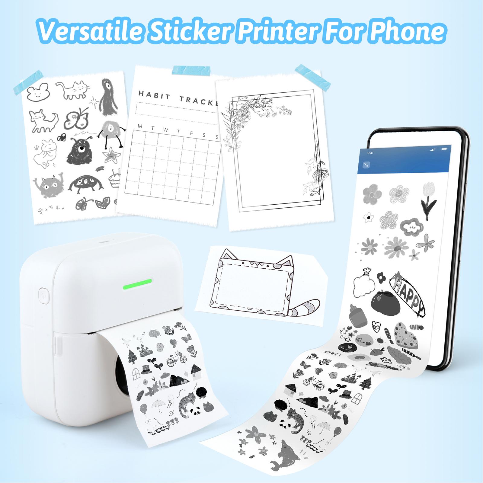 휴대용 열전사 프린터, 열전사 용지 10롤 포함, 미니 - Thermal Printer 리뷰 및 가격